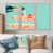Toile naturelle avec cadre flottant