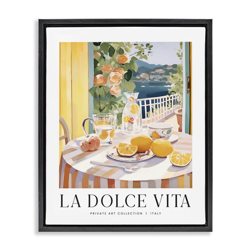 Art mural classique sur toile encadrée flottante, vue par Classic, Cadre flottant noir de jais, H 21 po x l 17 po