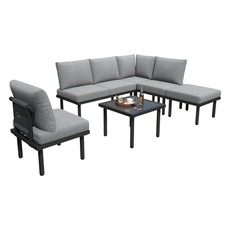 Garden Lounge Set, Grey