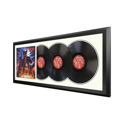 Triple disque «Diver Live» de Dio avec passe-partout blanc
