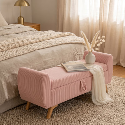 Banc de rangement en velours Velourrove