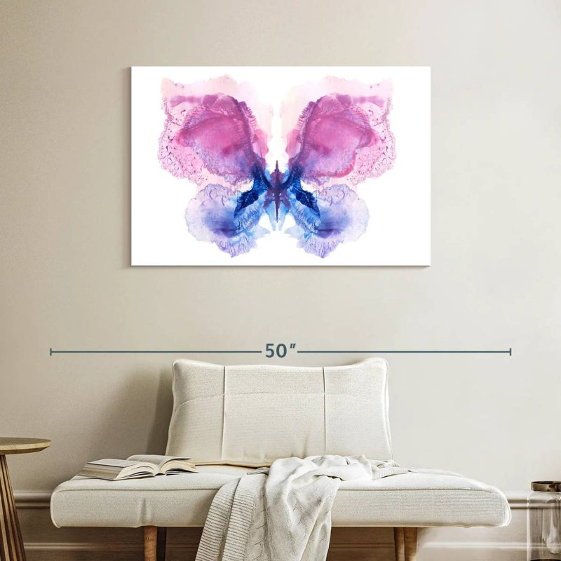 Papillon abstrait Brampt, H 26 po x l 39 po