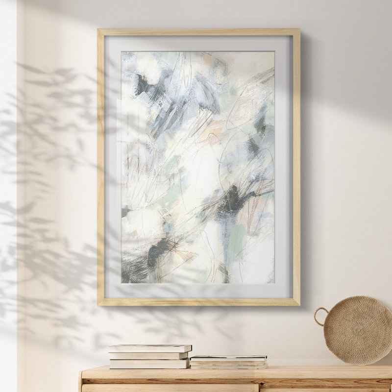 Statique pastel I - impression encadrée, Naturel, H 28,5 po x l 20,5 po