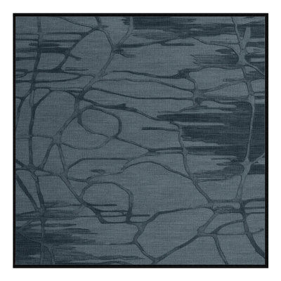 Machine Washable Abstract Black Area Rug
