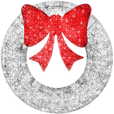 Pre-Lit Christmas Wreath