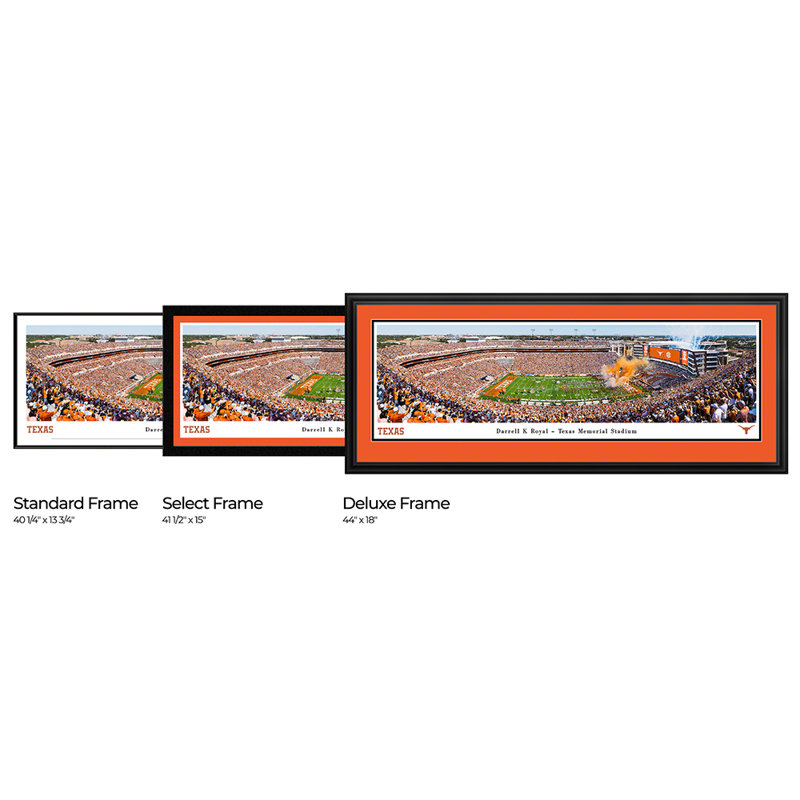 Texas Longhorns Football, Paper, No Mat, 13.5" H x 40" W x 0.1" D