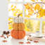 13"H Fall Stacked Fabric Pumpkin