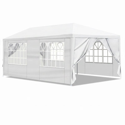 20'x10' Patio Canopy Tent with 6 Removable Sidewalls