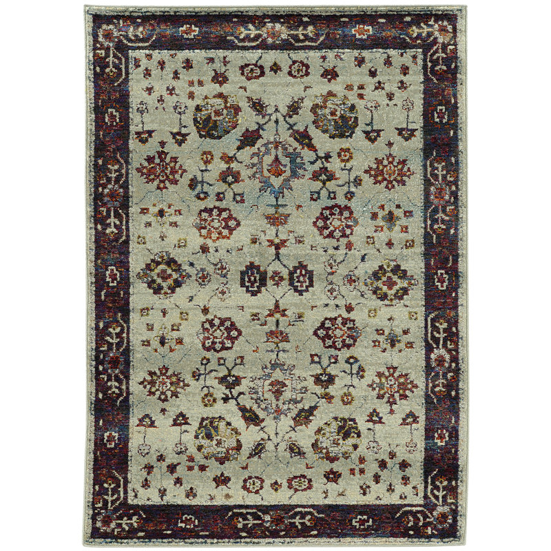 Oriental Indoor Rug, Rectangle 7'10" x 11'3"
