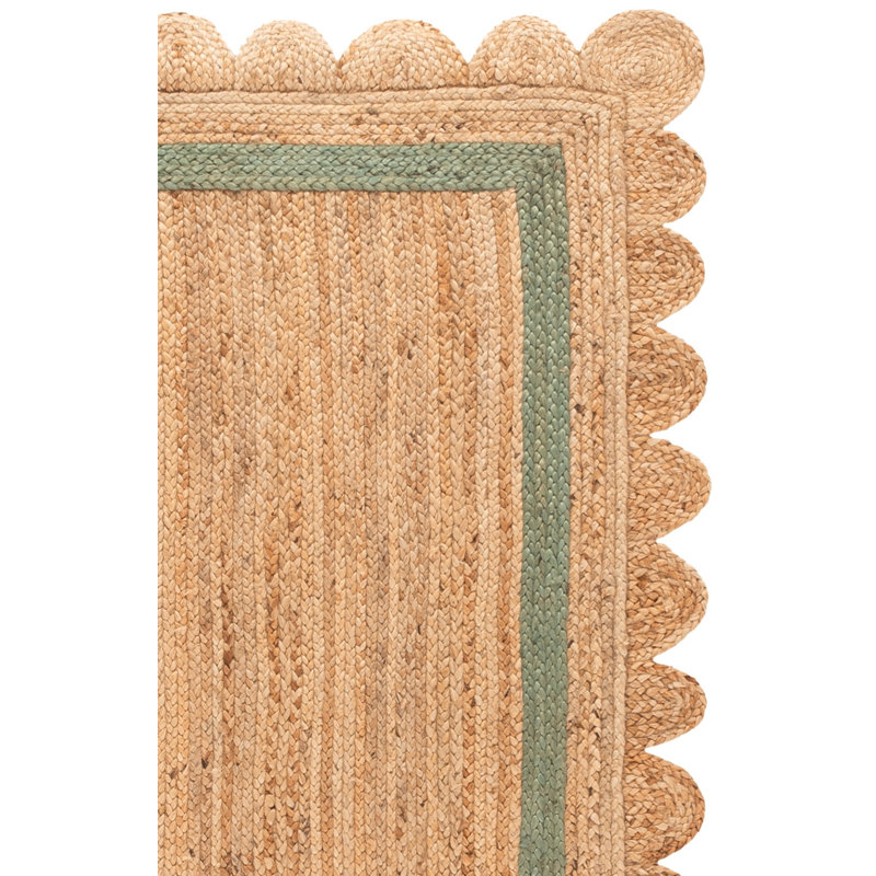 Tapis géométrique en jute tissé à la main Inaki, Rectangle 9 pi x 12 pi