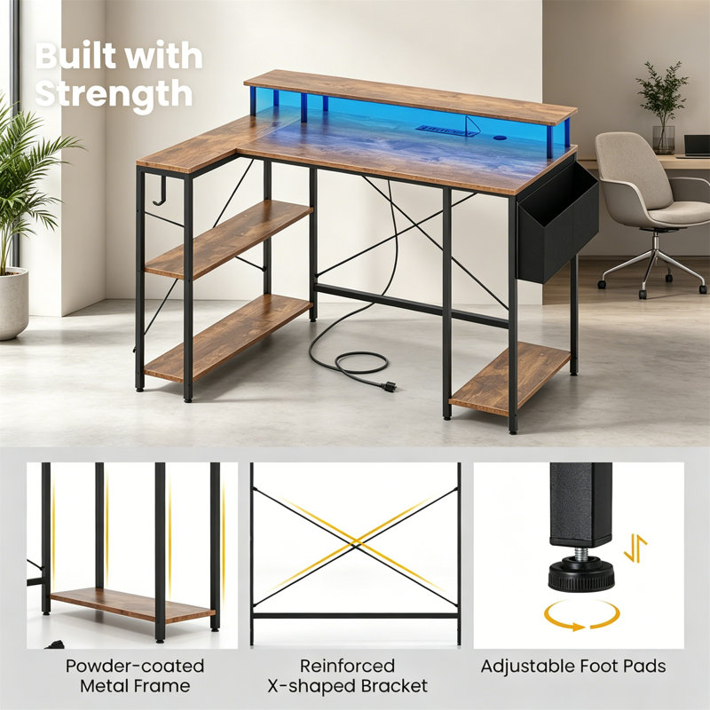 L-Shaped Computer Desk