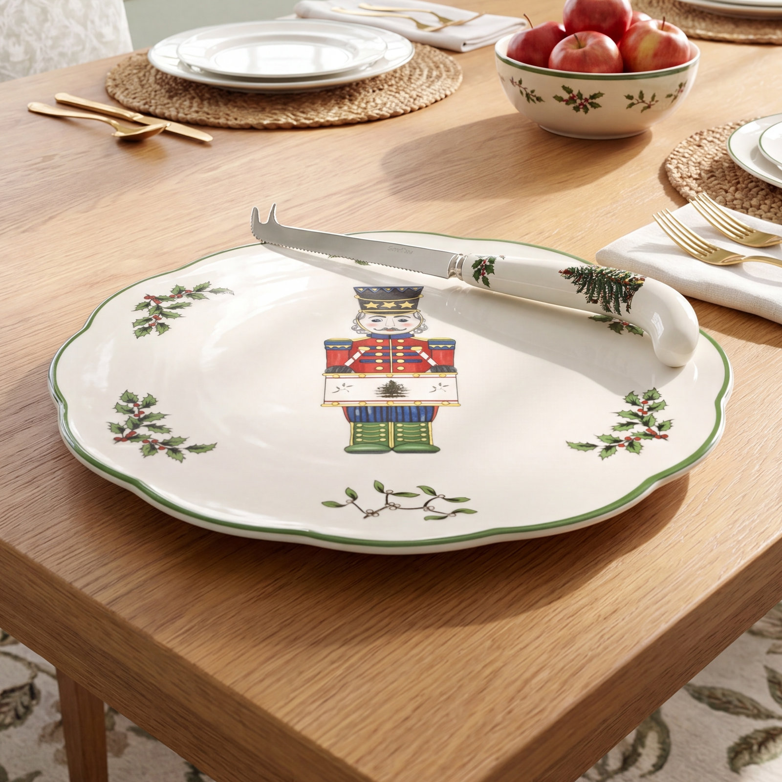 Christmas Tree Porcelain Serving Set
