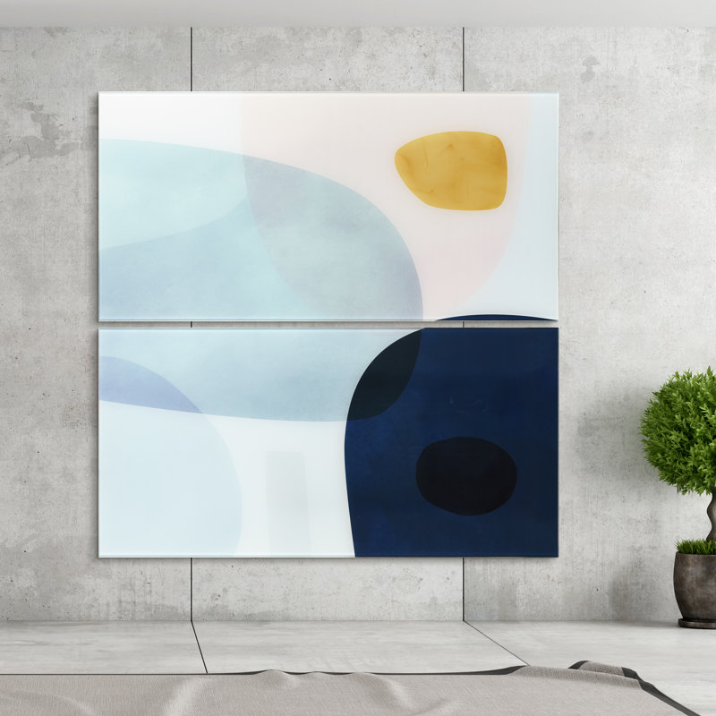 " Gold Monde II AB " 2 - Pieces Painting Print