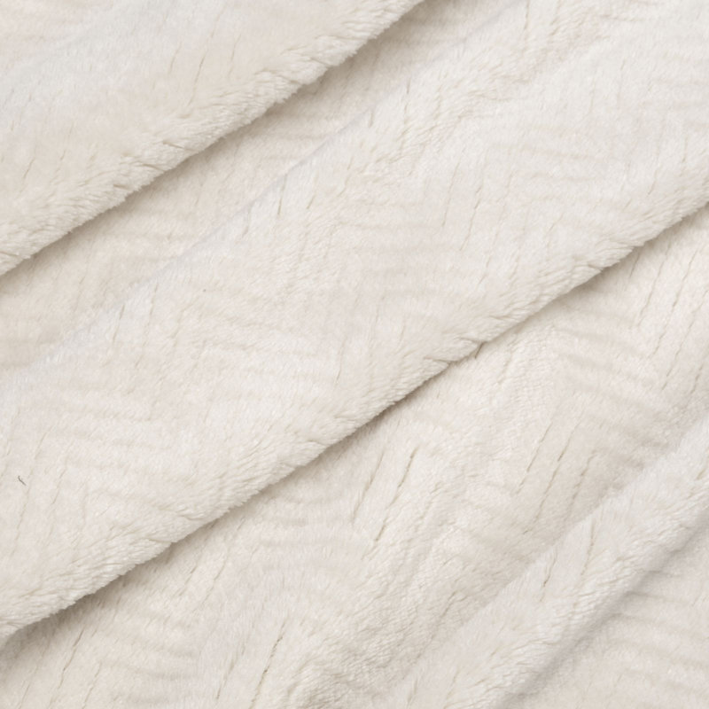 Polyester No Pattern Bedspread, 170 x 210 cm, Cream