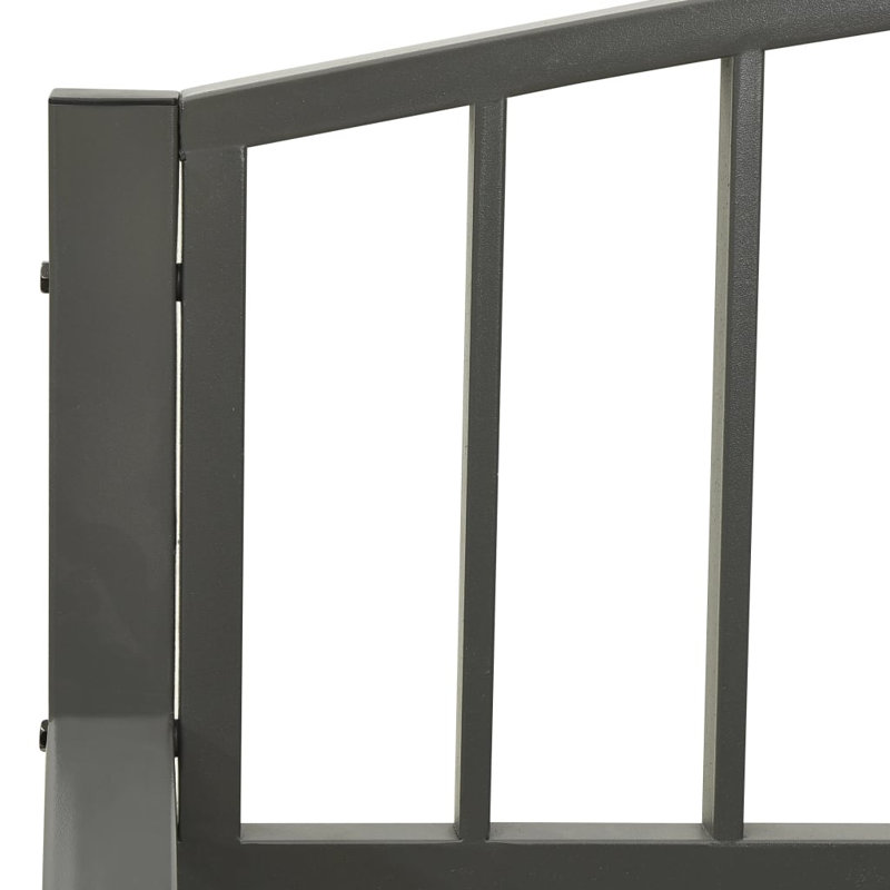 Zareh Outdoor Bench, 120 cm W x 51 cm D x 81 cm H, Grey