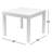 Poinsettia Square Metal Outdoor Dining Table With Umbrella Hole , 36'' in. W 36'' in. D-102237474-102237473