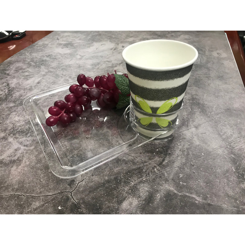Cowes 8'' Square Appetizer Plate, Clear