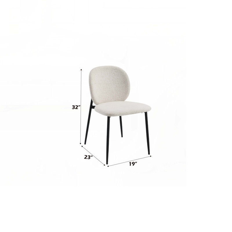 Boucle Upholstered Dining Chair
