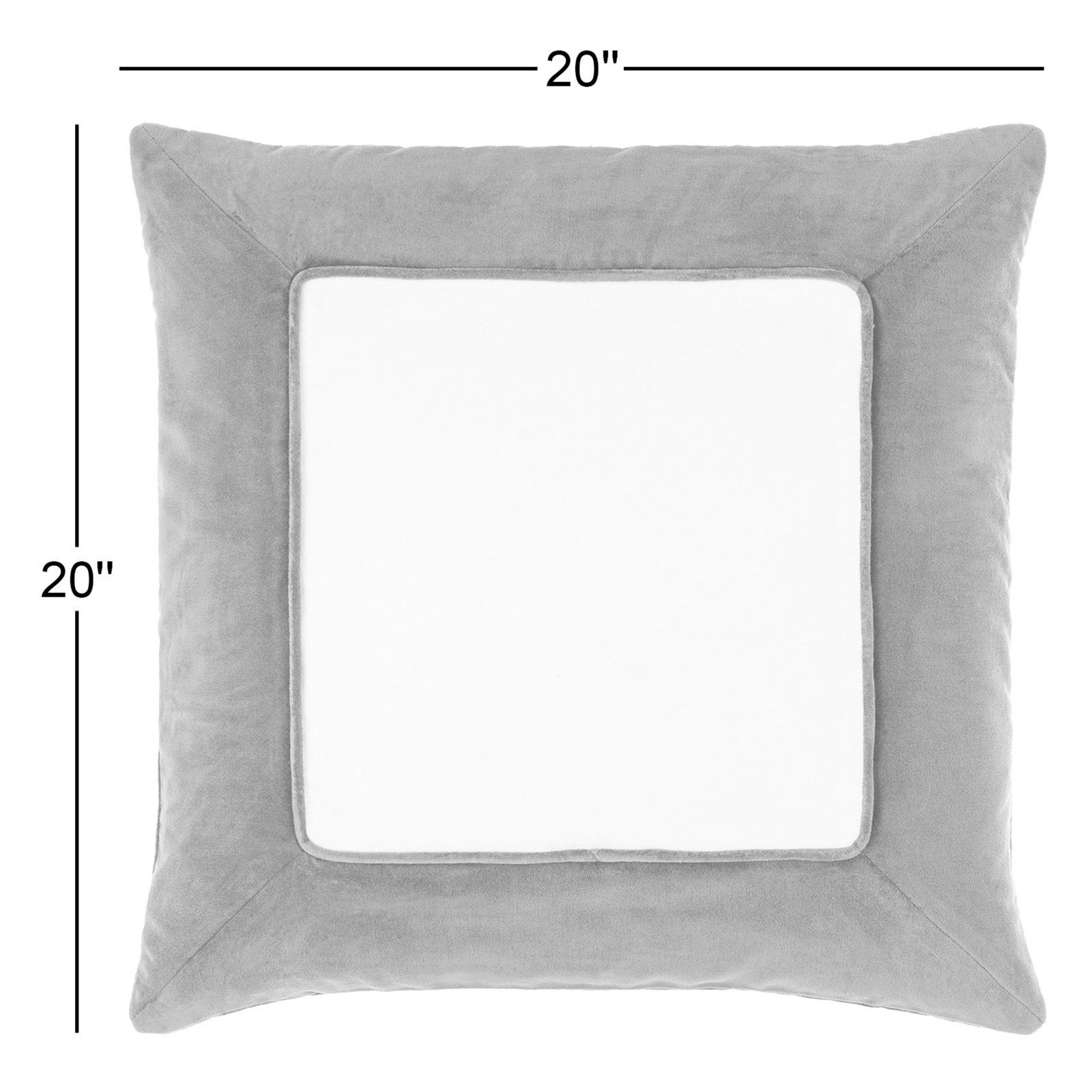 Rainier Cotton Throw Pillow, Down, 20" x 20", Blue