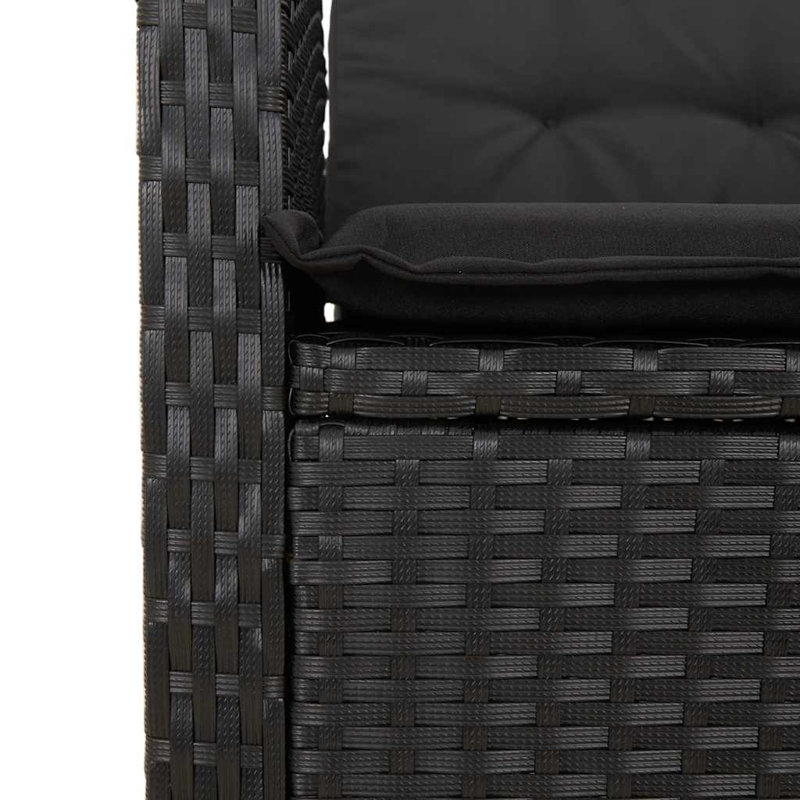 Outdoor Bench, Black, Black