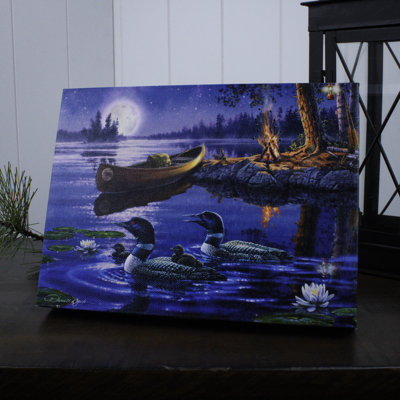 Time to Reflect 8x6 Lighted Tabletop Canvas