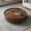 Table basse ronde en bois manufacturé noisette-1311574238