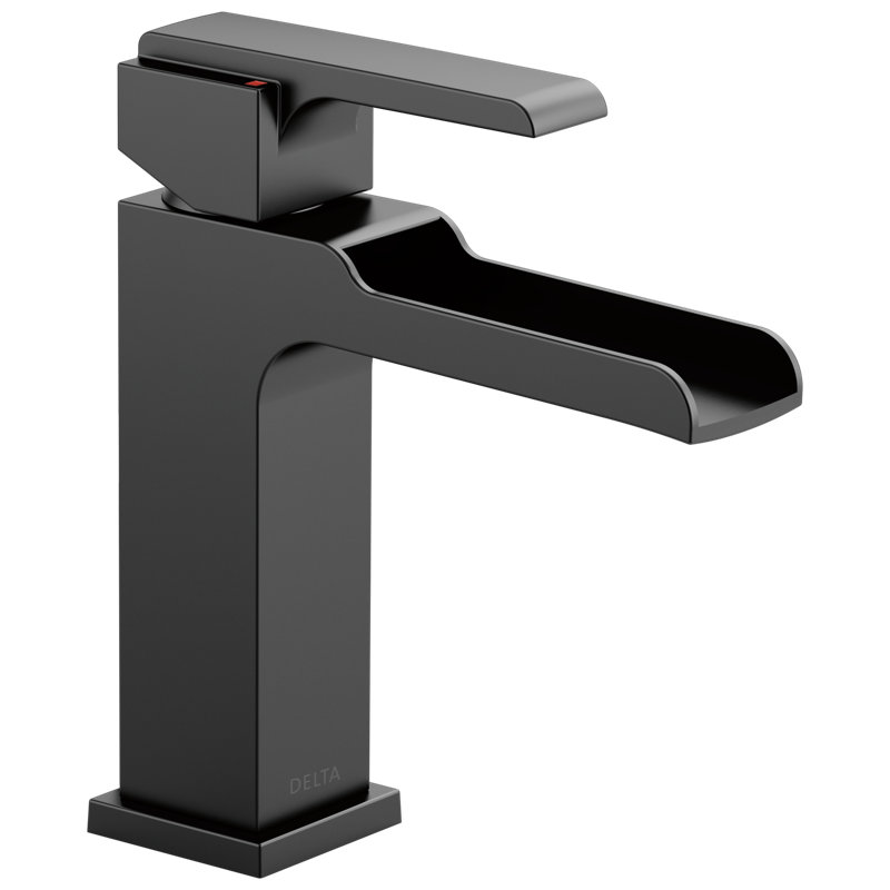 Ara Single Hole Bathroom Faucet, With Pop-Up, Matte Black