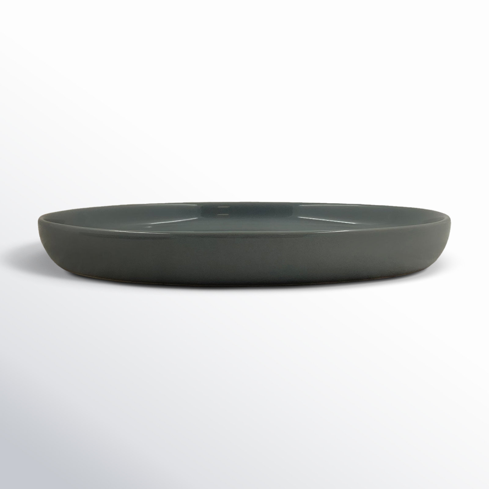 Canvas Home Reims Stoneware Salad Plate, Dark Gray