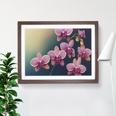 Cheerful Orchid Flowers - Single Picture Frame Print