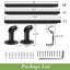 Einstein 1" Adjustable Industrial Pipe Black Curtain Rod Rust Resistant Ceiling Or Wall Mount For Windows-1008943580-1066565812
