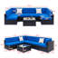 Aleighana 6 Seater Rattan Corner Sofa Set