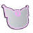 Impressions Vanity Kuromi Neon RGB Wall Mount Makeup Mirror With Natural And Rainbow Lighting, Strip LED Vanity Makeup Wall Mirror With Lights, Touch Sensor, App Controlled, Various Mounting Options