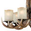 Lustre classique / traditionnel à 6 lumières avec accents de bois Elouan