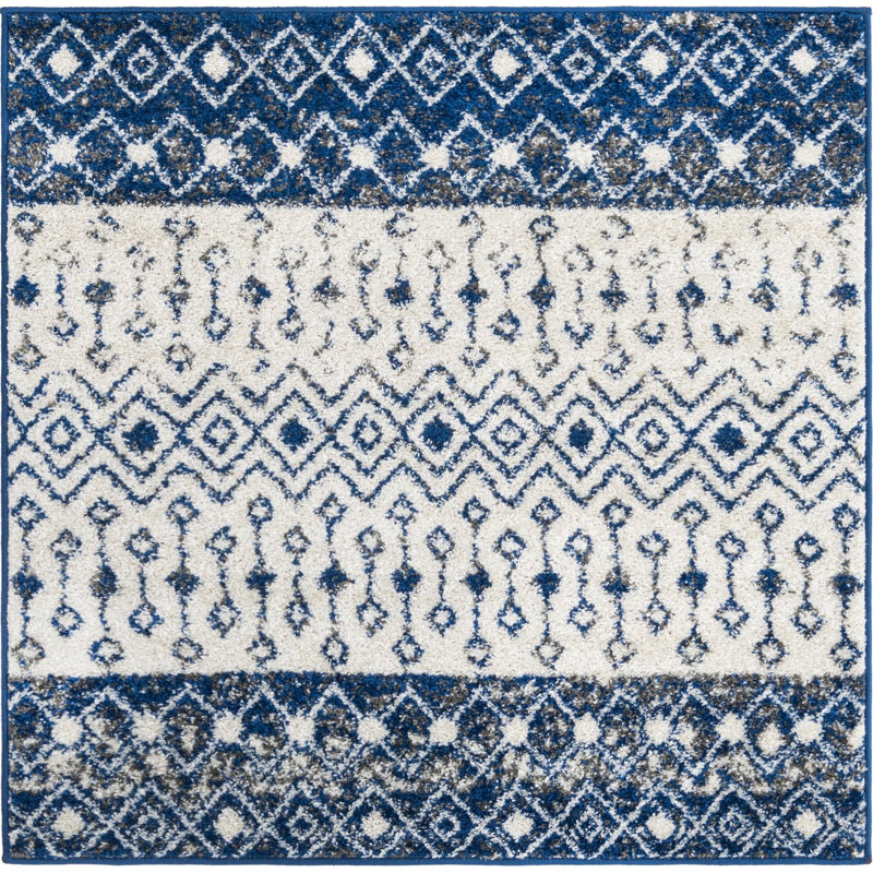 Bradley-Joe Abstract Indoor Rug, Square 4'