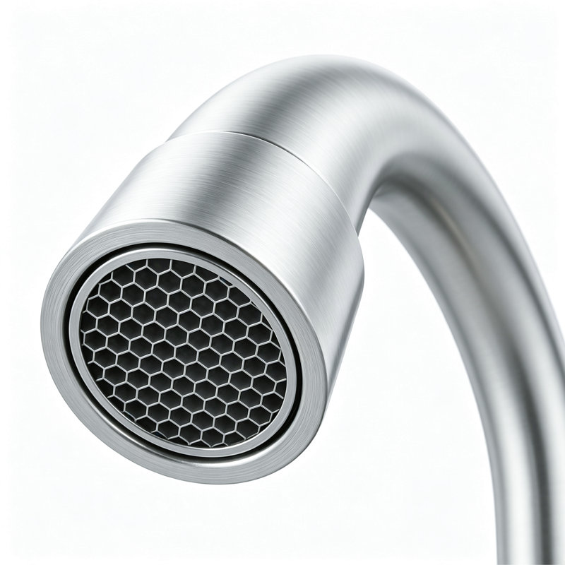 Robinet de salle de bain moderne à large entraxe avec bec pivotant à arc élevé, bonde escamotable et conduites d'alimentation