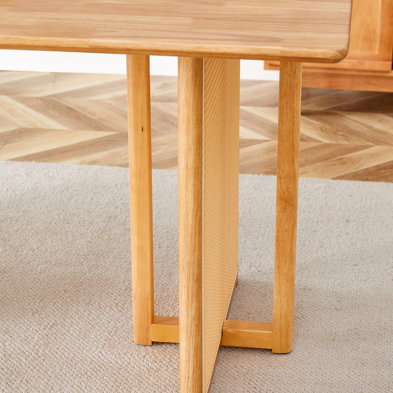 Wooden Dining Table, Rectangular Table For Dining Room