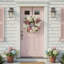 24" Hydrangea Wreath with Ranunculus and Viburnum