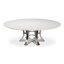 Tower Round Solid Oak Dining Table-1187933852