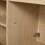 Meuble-lavabo autoportant avec lavabo double en résine blanche