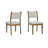 Darla 7Pc 72"W Rectangular Walnut Oak Finish Sled Dining Set
