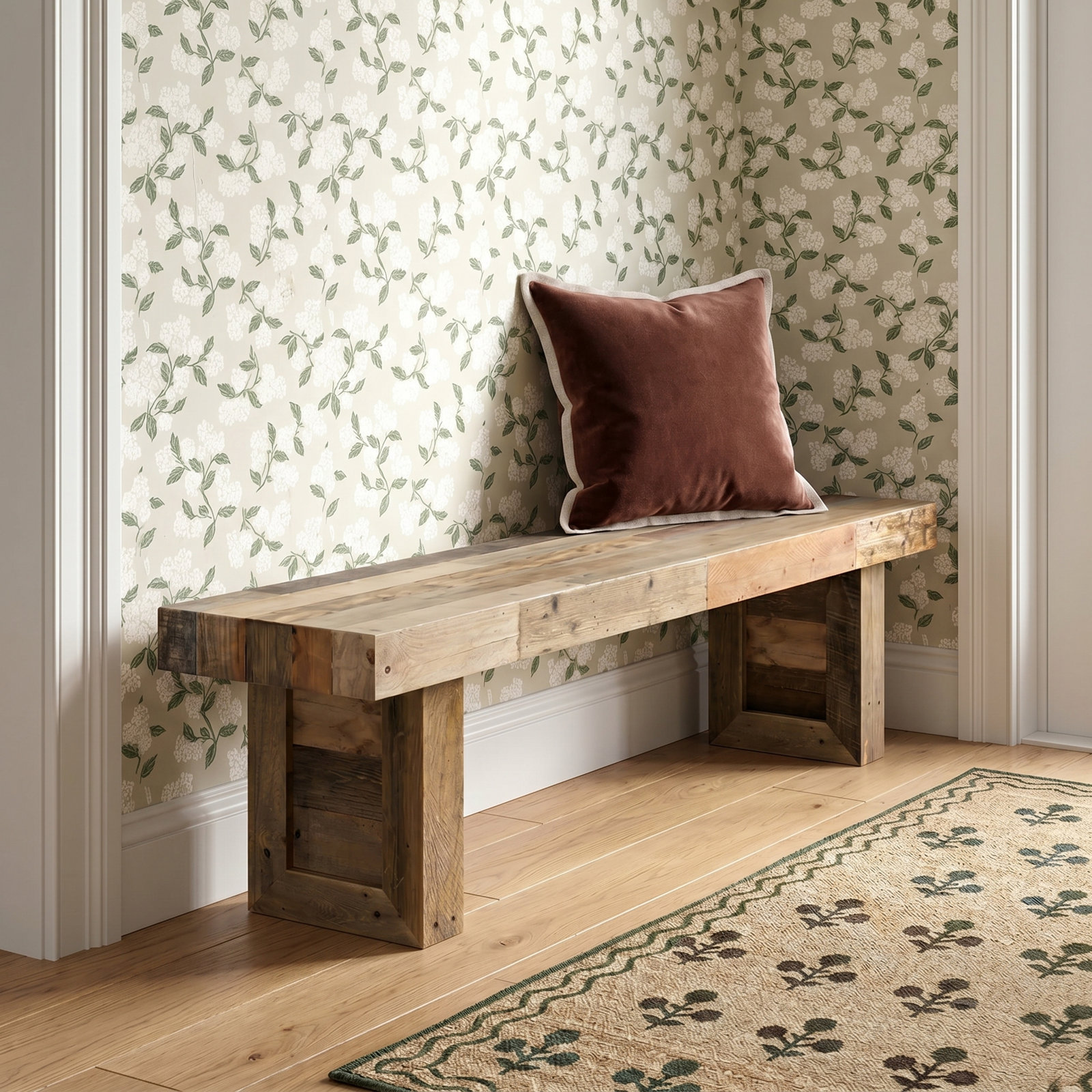 Lafond Bench, Natural, 18" H x 71" W x 15" D