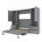 4 Drawers Murphy Bed With Wardrobe And Shelves-2119252275