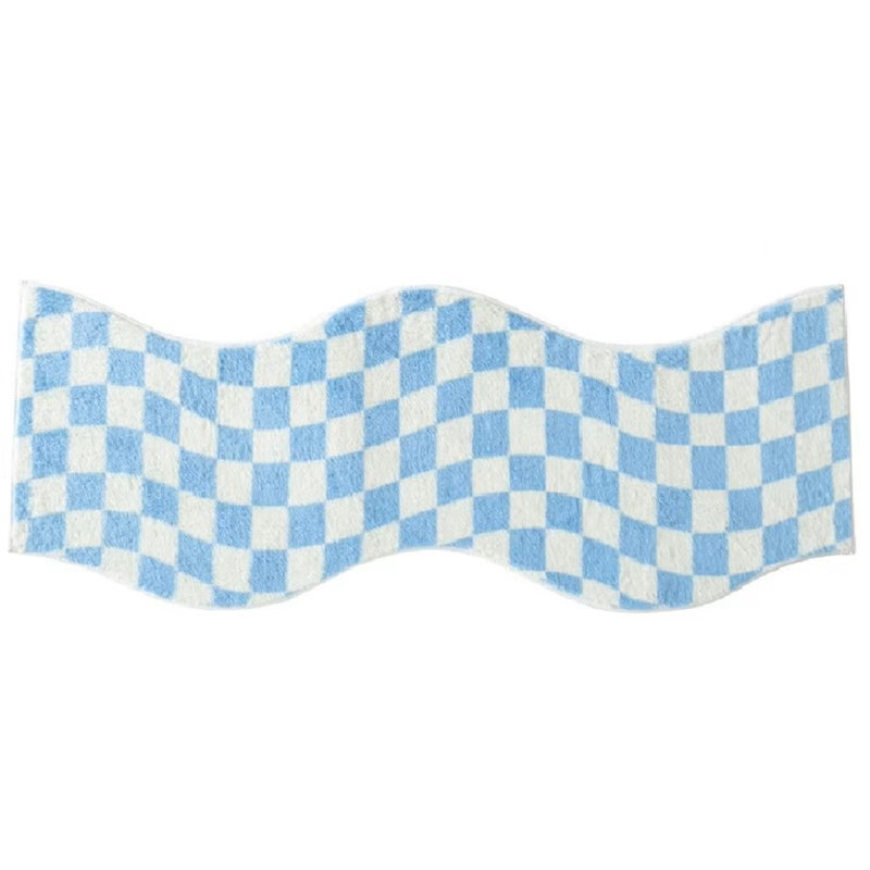  Tapis de couloir à damier ondulé
