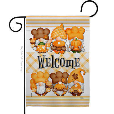 Double Sided 18.5'' H x 13'' W Polyester Garden Flag