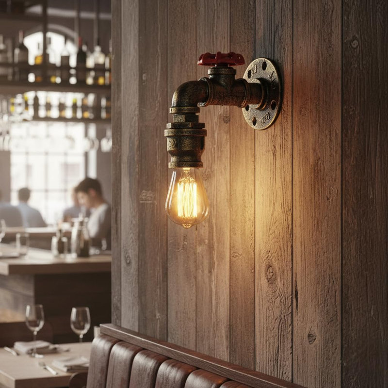 Armed Sconce, Brushed Brass