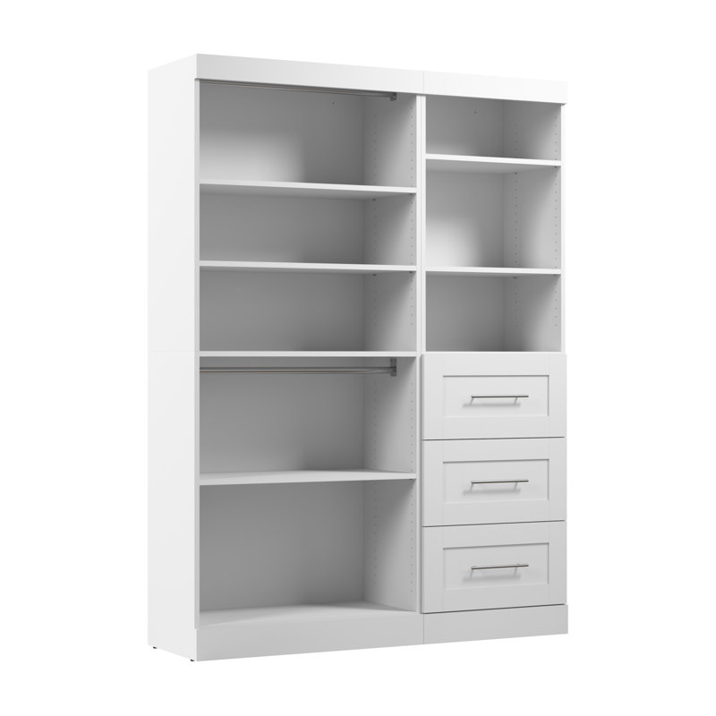 Organisateur de placard avec tiroirs Arlex 61W, blanc