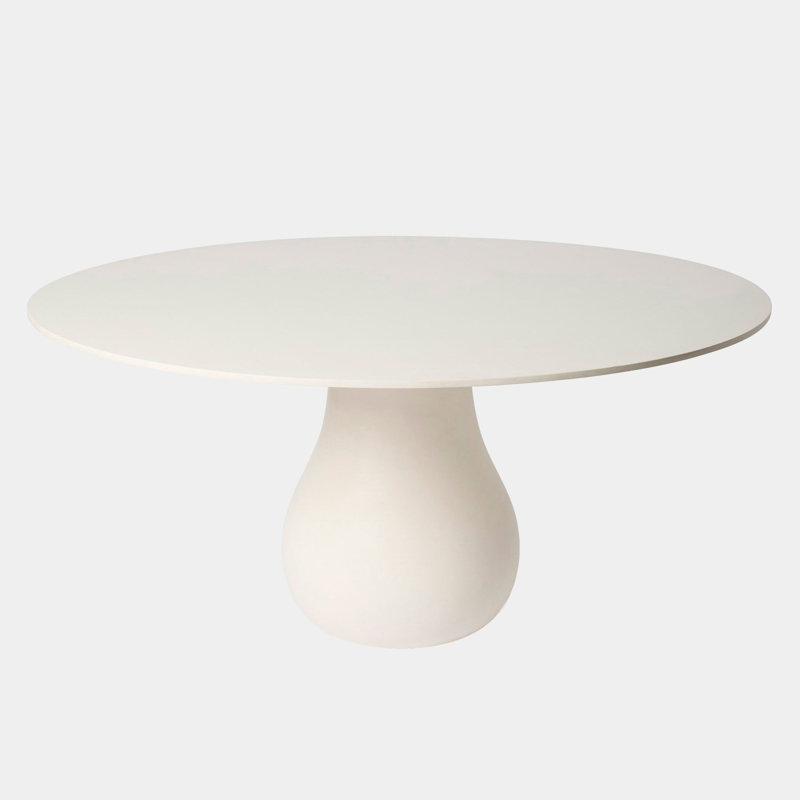 Baobab Round Mahogany Wood Dining Table