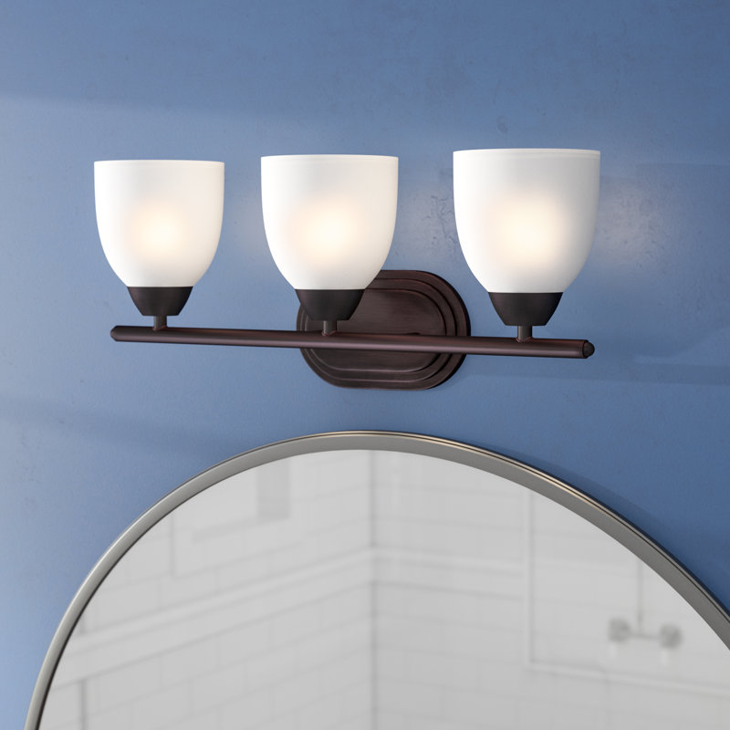 Éclairage pour meuble-lavabo Hayden, Bronze huilé