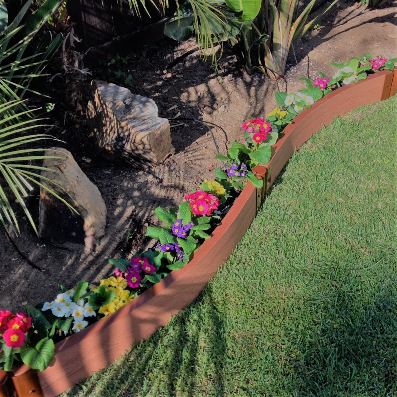 Tool-Free Classic Sienna Two Inch Series Curved Landscape Edging