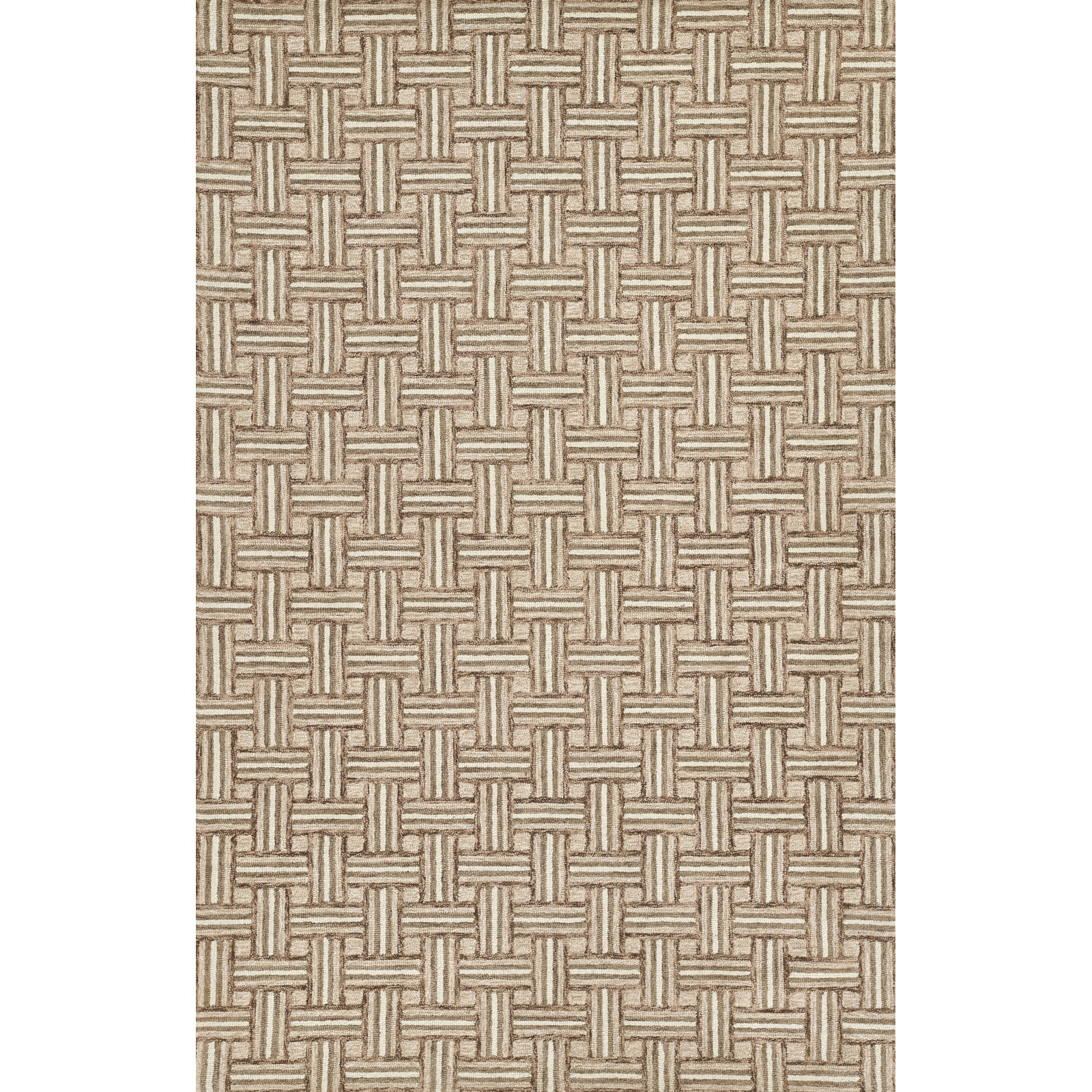 Abbott Hand-Tufted Wool Geometric Rug, Rectangle 5' x 8'